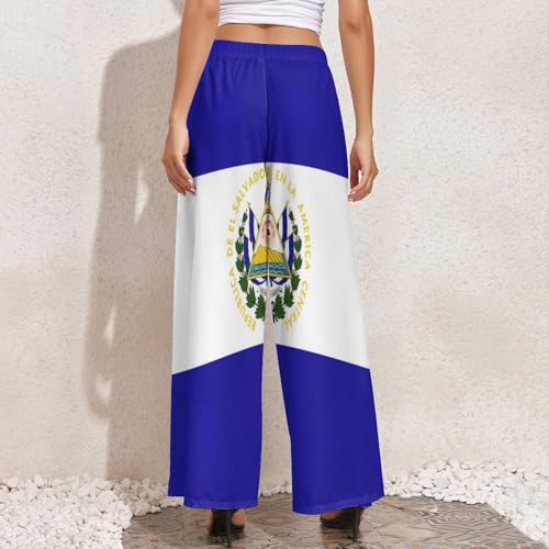 Women Wide Leg Pants with Pockets Georgia Flag Business Casual High Waisted Dress Pants2