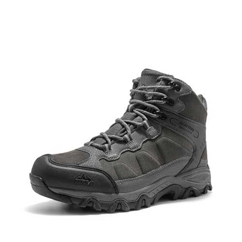 Image of NORTIV 8 Men's Waterproof Hiking Boots Outdoor Mid Trekking Backpacking Mountaineering Shoes