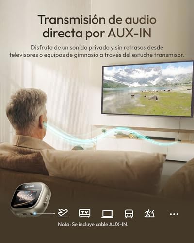 Amplificador de sonido Bluetooth Wave con estuche táctil blanco 4
