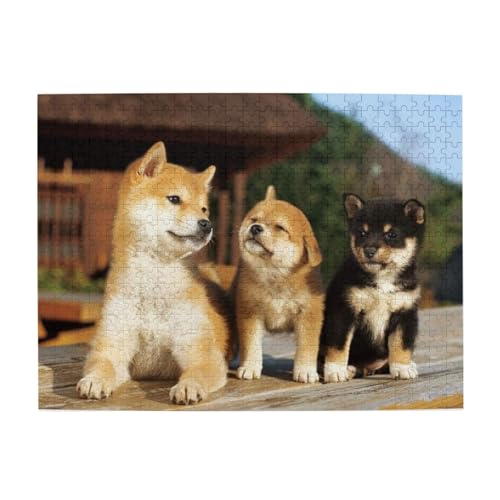 犬柄500ピース ジグソーパズル 大人向け難しい 破片なし カチっとハマる 誕生日 おしゃれ インテリア ギフトハウス (52×38cm)