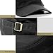 Lrastok Black Cadet Army Cap Military Style Hats Flat Top Cap Baseball Hat for Men Women