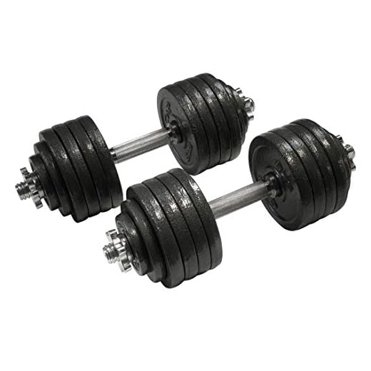 CAP Barbell Cast Iron 52.5-Pound Adjustable Dumbbells