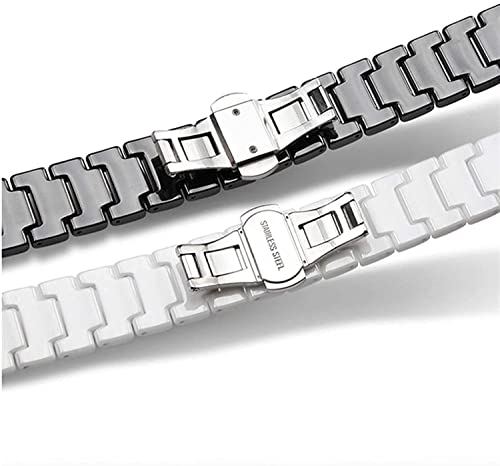 Bracelet en acier inoxydable 22 mm et céramique avec boucle déployante - 6