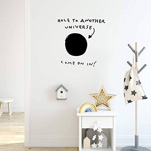 Vinilo decorativo de pared, 22 x 22 pulgadas, negro miniatura 1