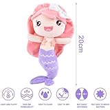 IFHDO Mermaid Doll, Plush Pillow, Ocean Plush Toys, Little Kawaii Doll Cushion 20 CM, Cartoon Soft Toys, Soft Toys for Girls, Gifts for Girls （Purple） - Image 2
