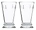 La Rochere Stemless glass Set of 2 – Napoleon Bee 11 oz clear glass tumbler – Ideal for Lemonade, Ice Tea, Juice, Water, Pimms – Great birthday housewarming gift – Durable elegant everyday glassware