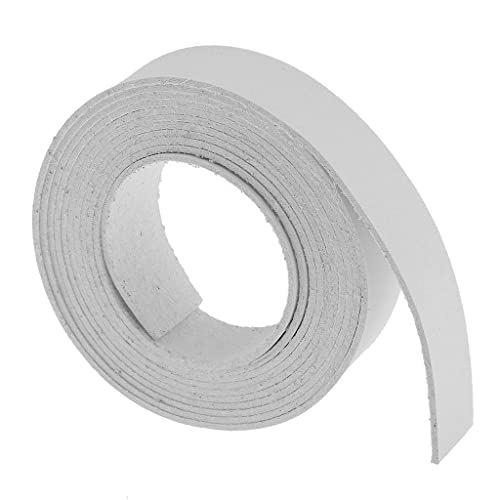 Tiuimk Correa de piel sintética para bricolaje, carrete de correa de cuero para hacer bolsos, proyectos de manualidades, collares de mascotas, cinturones de joyería, grosor de 1,4 mm, longitud 2 m