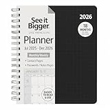 PlanAhead 2025-2026 Planner - Academic Weekly & Monthly Planner, 9' x 6.9' (Medium Special), Jul 2025-Dec 2026, Flexible Cover, 18 Monthly Tabs, 21 Notes Pages, No Color Selection Available.
