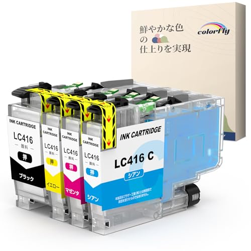 Amazon.co.jp: ブラザー 用 LC416 顔料 互換 インク Brother 4色セット