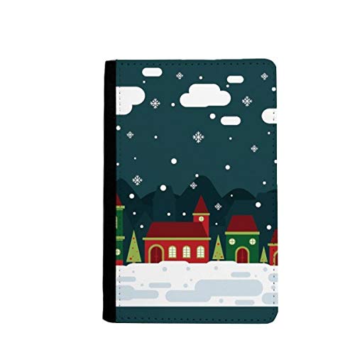 Étui passeport flocon de neige et nuage de voyage multicolore 9,4x14,7 cm