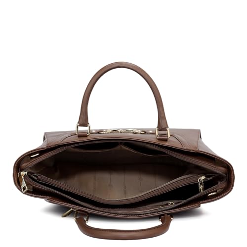 Image of Da Milano Leather Medium Satchel