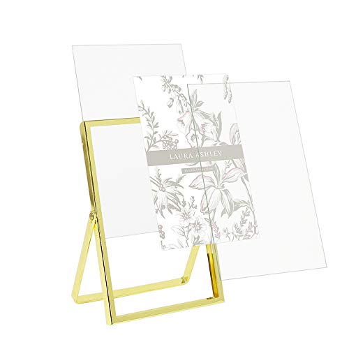 Laura Ashley Metall-Bilderrahmen (vertikal) mit ausziehbarer Staffelei, 10,2 x 15,2 cm, goldfarben – Ansicht 2