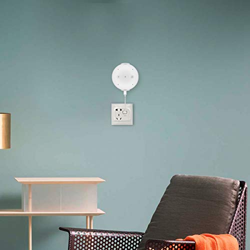 Wall Mount Holder 2 Pack Compatible with Echo Input, Caremoo Simple Design Wall Hanger Brackets for Space Saving, Screws/Tape Installation Anywhere (Black) - Thumbnail 5