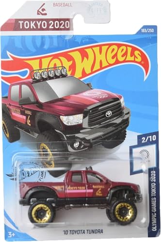 Hot Wheels Toyota Tundra 2020 escala 1:64 rojo miniatura 1