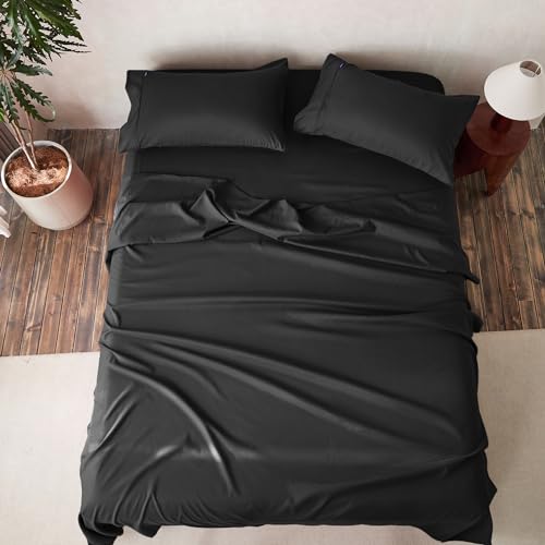 El Mejor Listado de Sabanas para Cama Matrimonial Top 10. 45 MR&HM Juego de Sábanas Microfibra 4 Pzas, Sabanas Matrimonio Tacto Algodón Ultrasuaves, Bolsillo Profundo para Colchones Matrimoniales, Funda para Almohada Tipo sobre...