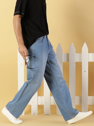 Image of Thomas Scott Men's Mid Rise Relaxed Jeans (Tsj072-80 Mid Blue3