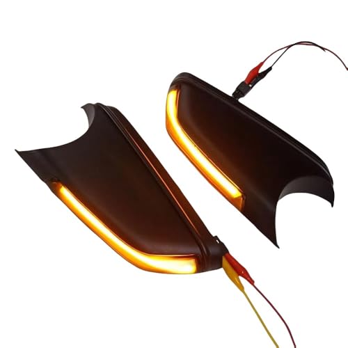 Clignotant dynamique à LED pour rétroviseur de MK4 FL, finition noire fumée élégante