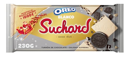 Suchard Turrón de Chocolate Blanco y Galletas Oreo...