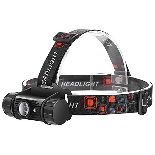 Lumière LED USB rechargeable Lampe frontale ultra-brillante USB rechargeable par lampe frontale à LED, lampe frontale étanche, phares intelligents d'induction intelligente T6 for la course, la marche,