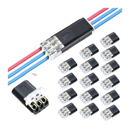 Conector eléctrico automotriz de 1/2/3 pines impermeable: kit de 50 piezas para cablear el coche 2
