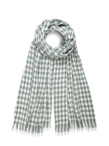Warmer Kaschmir Schal Herbst Winter Hahnentritt Schal/XL Stola Umschlagtuch Warm Pashmina Schals 200 * 70 cm. (Grün)