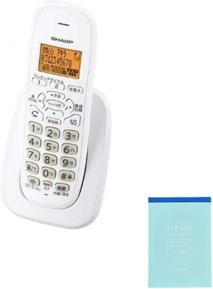 【増設用子機】シャープ デジタルコードレス 増設子機 ホワイト 1.9GHz DECT準拠方式 JD-KE100 JD-KS120と