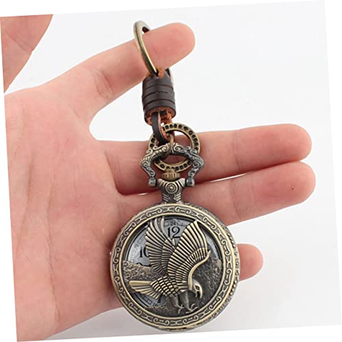 TENDYCOCO 2 peças, chaveiro, relógio, discagem, broche de liga, Conforme mostrado., 13X4.5CM