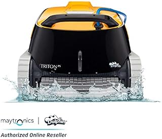 Dolphin Triton PS Automatic Robotic Pool Cleaner with Extra-Large Filter Basket and Superior