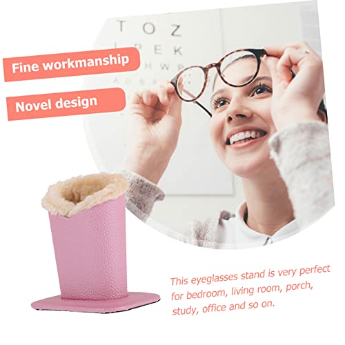 Support en cuir pour lunettes SOIMISS avec doublure peluche chic