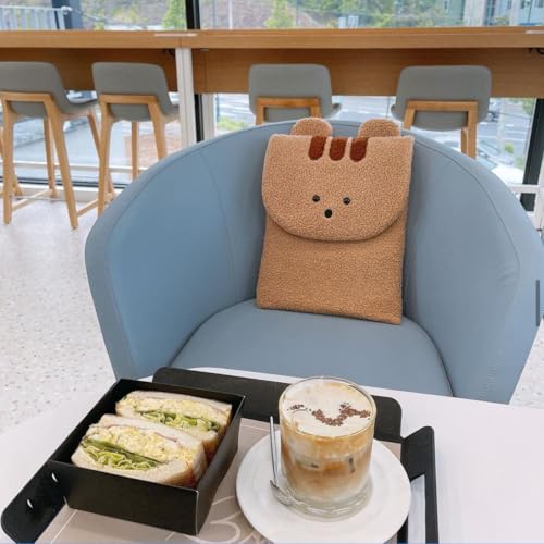 Funda Puffy Y2K Cutecore para Laptop 13-14 Inch Khaki miniatura 7