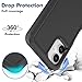 for Samsung A06 5G Phone,TPU+PC 2-in-1 Anti Drop, wear-Resistant, All-Round Protection Phone case,for Samsung A06 5G Phone use. (Black)