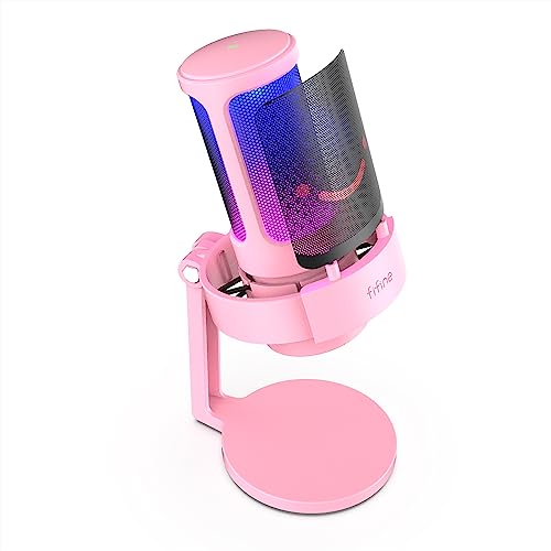 FIFINE USB Microphone PC, Gaming Microphone for Streaming Podcast...