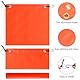 ZMDMAH 2pcs Rote Warnflagge, 30 x 34 cm Rote Fahne üBerläNge, Rotes Fahne mit Seil, Konform mit Den Stvo Standards Red Flag Geeignet für Auto, Wohnwagen, AnhäNger, FahrradträGer, Boot