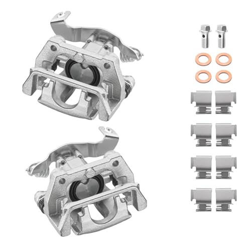 Image of BDFHYK 18-B4946 18-B4947 Rear Disc Brake Caliper Assembly Compatible with Ford Five Hundred /Freestyle /Taurus /Taurus X 2005-2009, Compatible with Mercury Montego /Sable 2005-2009, 3.0L 3.5L V6 Gas 2pcs