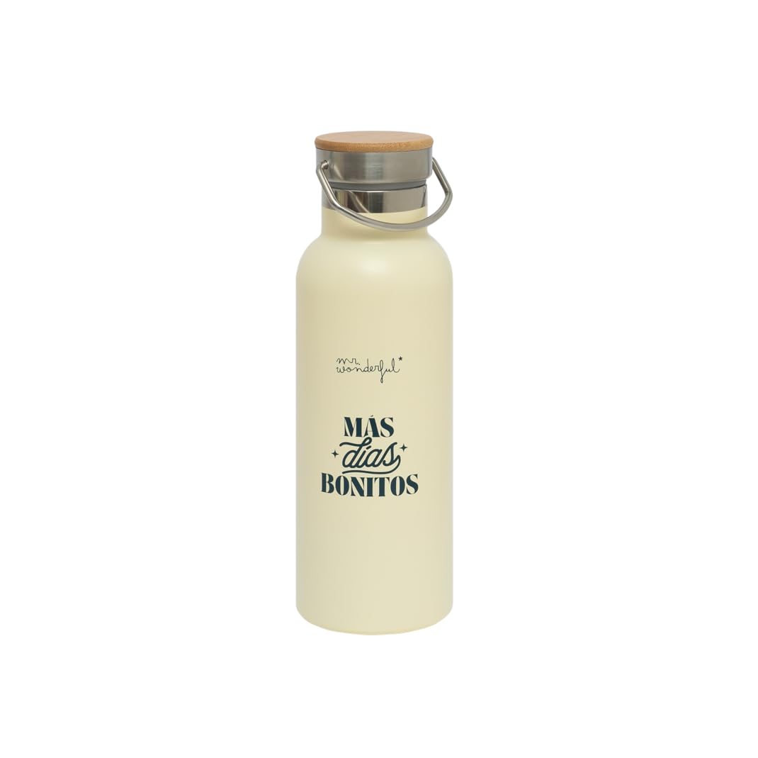 Mr. Wonderful - Thermal bottle - More beautiful days - Capacity 600 ml - Stainless Steel Water Bottle