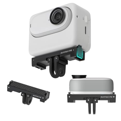 Image of Magnetic Quick-Release Mount for Insta360 Go 3s Accessories - Aluminum Alloy Camera Mount Adapter with 1 /4 inch Threaded Port for Tripods & Selfie Sticks, Vlogging