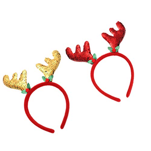 Amosfun - Cerchietto natalizio con paillettes