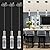 OKELI Modern Pendant Lights, LED Bubble Crystal Kitchen Island Lights Fixtures, Black Mini Single Pendant Lighting for Kitchen Island Bar,6W,6000K, ETL,3Pack