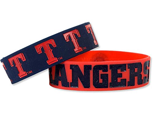 FOCO MLB Texas Rangers Bulk Bandz, One Size, Team Color
