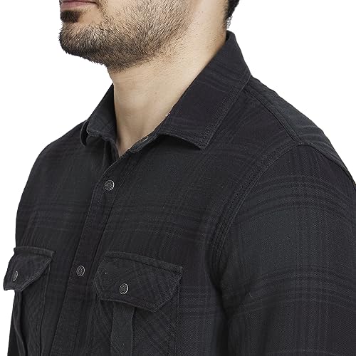 Image of Spykar Men's Regular Fit N /A Full Sleeve Checked Casual Shirts