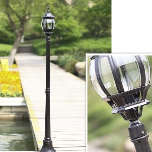 Farol de columna impermeable E27 para evitar el óxido en patios y jardines 3