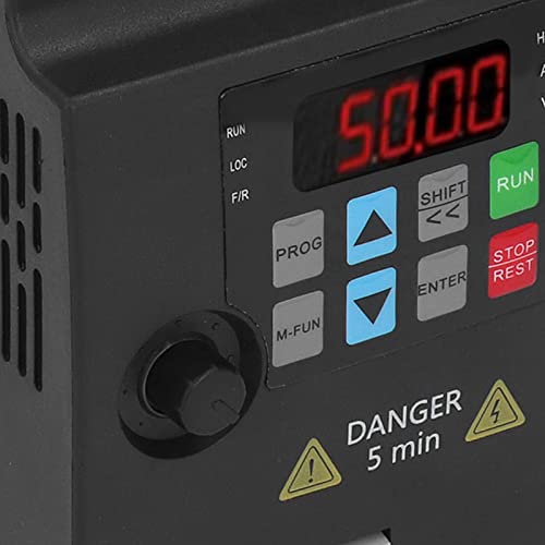 Inversor de Frequência Variável de 1,5KW, Conversor de Frequência Inversor Único AC220V Entrada Trif