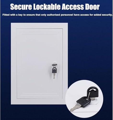 Premium Lockable Metal Attic Access Hatch - 24x54in Universal Size, Durable Access Door Panel for Residential & Commercial Use, Easy Installation, Secure Ren Hole Cover