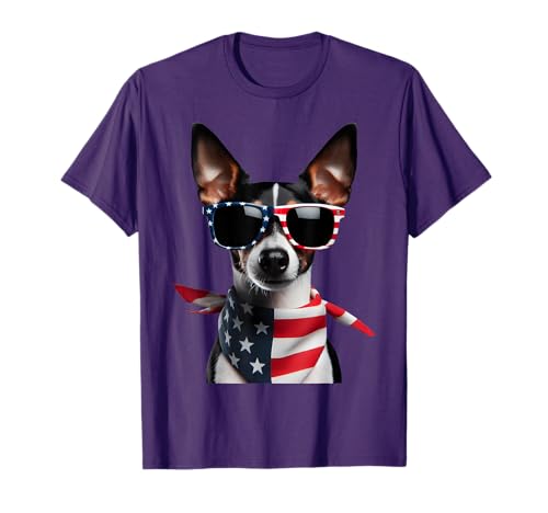 Rat Terrier Dog 4th Of July American Independence Day Owner