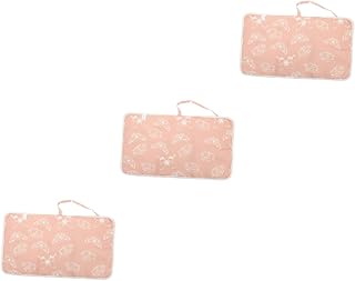 Toyvian 3 Peças Tapete De Troca Portátil Almofada De Troca De Fralda Portátil Almofada De Troca Lavável Almofada De Troca Leve Almofada De Berço Homens E Mulheres Rosa Borboleta Poliéster