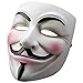 ZLLJH V for Vendetta White Resin Mask, Guy Fawkes Mask Anonymous Cosplay Costume Party Masks