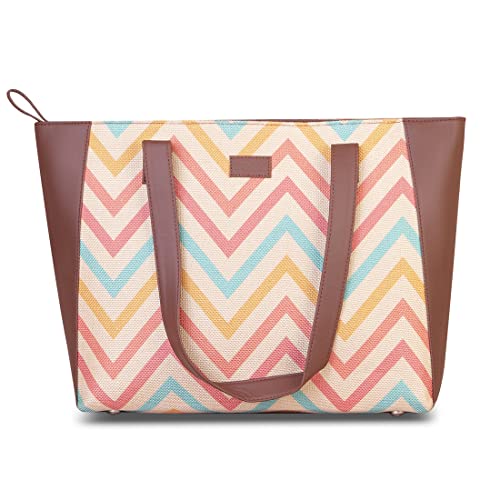 ZOUK Women’s Handcrafted Beach Side Tote Bag and Handbag for Office and College