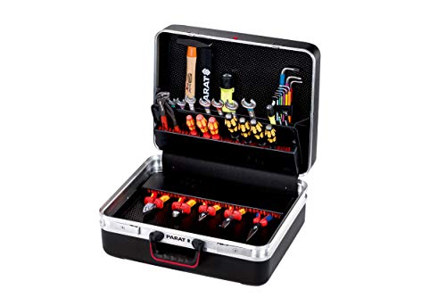 Parat CLASSIC KingSize Power Werkzeugkoffer (Ordnungssystem CP-7 - 2 Schlüssel, 1 Längssteg 3 Querstegen, 49 x 41 x 33 cm, ohne Inhalt) 589.100.171