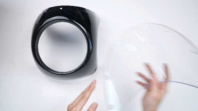 Amazon | 7インチ防風バイク用ビキニカウル カウル取付セット ヘッド