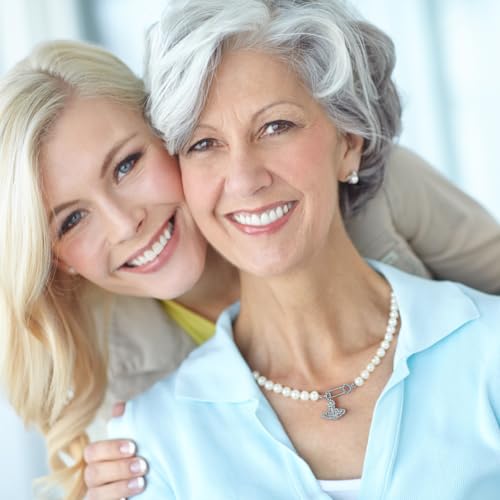 Saturn Necklace for Women White Pearl Pendant Necklace Pin Diamond Planet Adjustable Necklace for Women Jewelry Gifts Birthday Anniversary4